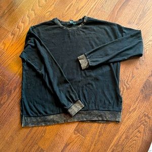 Forever 21 sweatshirt with antique look on cuffs and waistband